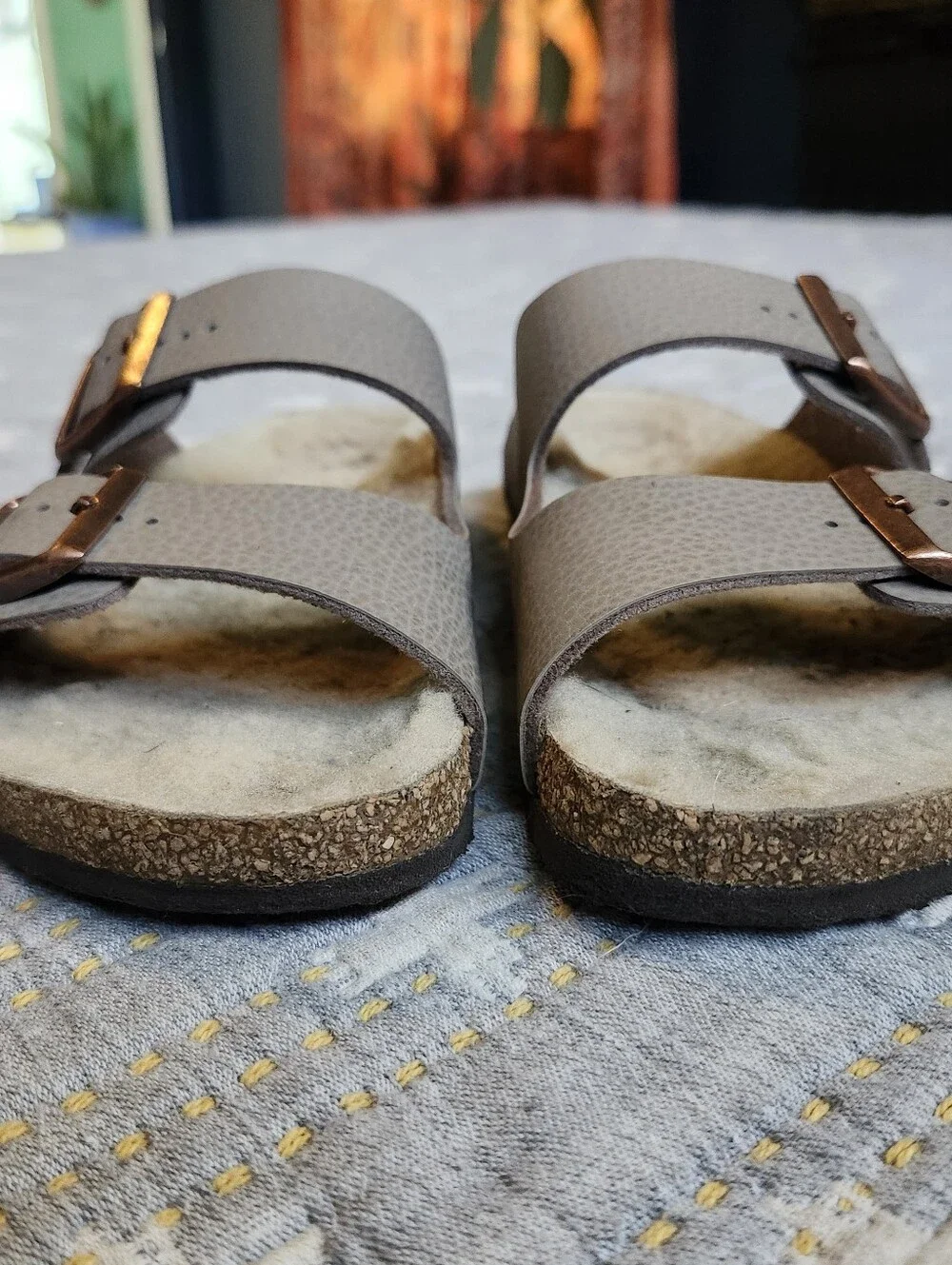 Birkenstock Kids Arizona Shearling Sandals 33 Or 2